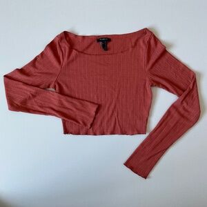 PUBLIK Small Orange Long Sleeve Crop Top In good condition
